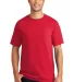 Port & Company Essential Pigment Dyed Tee PC099 in Red front view