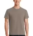 Port & Company Essential Pigment Dyed Tee PC099 in Taupe front view