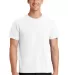 Port & Company Essential Pigment Dyed Tee PC099 in White front view