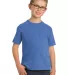 Port & Company Youth Essential Pigment Dyed Tee PC Blue Moon front view