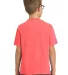 Port & Company Youth Essential Pigment Dyed Tee PC Neon Coral back view