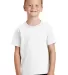 Port & Company Youth Essential Pigment Dyed Tee PC White front view