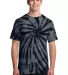 Port  Company Essential Tie Dye Tee PC147 Black front view