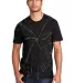 Port  Company Essential Tie Dye Tee PC147 Black Galxy Sp front view