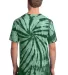 Port  Company Essential Tie Dye Tee PC147 Forest Green back view