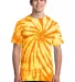 Port  Company Essential Tie Dye Tee PC147 Gold front view