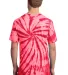 Port  Company Essential Tie Dye Tee PC147 Red back view