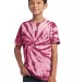 Port & Company Youth Essential Tie Dye Tee PC147Y Maroon front view
