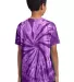 Port & Company Youth Essential Tie Dye Tee PC147Y Purple back view