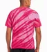 Port  Company Essential Tiger Stripe Tie Dye Tee P Pink back view
