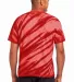 Port  Company Essential Tiger Stripe Tie Dye Tee P Red back view