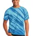 Port  Company Essential Tiger Stripe Tie Dye Tee P Royal front view