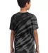 Port & Company Youth Essential Tiger Stripe Tie Dy Black back view