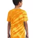 Port & Company Youth Essential Tiger Stripe Tie Dy Gold back view