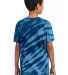 Port & Company Youth Essential Tiger Stripe Tie Dy Navy back view