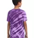 Port & Company Youth Essential Tiger Stripe Tie Dy Purple back view