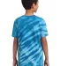Port & Company Youth Essential Tiger Stripe Tie Dy Royal back view