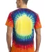 Port  Company Essential Window Tie Dye Tee PC149 Rainbow back view