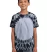 Port & Company Youth Essential Window Tie Dye Tee  Black front view