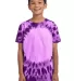 Port  Company Youth Essential Window Tie Dye Tee P Purple front view