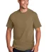Port & Company PC54 5.4 oz 100 Cotton T Shirt  Coyote Brown front view