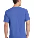 Port & Company PC54 5.4 oz 100 Cotton T Shirt  Hthr Royal back view