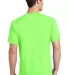 Port & Company PC54 5.4 oz 100 Cotton T Shirt  Neon Green back view