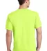 Port & Company PC54 5.4 oz 100 Cotton T Shirt  Neon Yellow back view