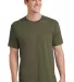 Port & Company PC54 5.4 oz 100 Cotton T Shirt  Olive Drab Grn front view