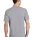 Port & Company PC54 5.4 oz 100 Cotton T Shirt  Silver back view