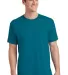 Port & Company PC54 5.4 oz 100 Cotton T Shirt  Teal front view