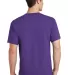 Port & Company PC54 5.4 oz 100 Cotton T Shirt  Team Purple back view