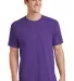 Port & Company PC54 5.4 oz 100 Cotton T Shirt  Team Purple front view