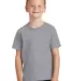 Port & Company Youth 5.4 oz 100 Cotton T Shirt PC5 Ath Heather front view