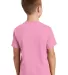 Port & Company Youth 5.4 oz 100 Cotton T Shirt PC5 Candy Pink back view