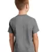 Port & Company Youth 5.4 oz 100 Cotton T Shirt PC5 Graphite Hthr back view