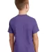 Port & Company Youth 5.4 oz 100 Cotton T Shirt PC5 Heather Purple back view