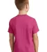 Port & Company Youth 5.4 oz 100 Cotton T Shirt PC5 Sangria back view