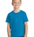 Port & Company Youth 5.4 oz 100 Cotton T Shirt PC5 Sapphire front view