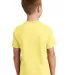 Port & Company Youth 5.4 oz 100 Cotton T Shirt PC5 Yellow back view