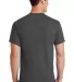 Port Company 5050 CottonPoly T Shirt PC55 in Charcoal back view