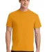 Port Company 5050 CottonPoly T Shirt PC55 in Gold front view