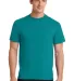 Port Company 5050 CottonPoly T Shirt PC55 in Jade green front view