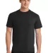 Port Company 5050 CottonPoly T Shirt PC55 in Jet black front view