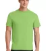 Port Company 5050 CottonPoly T Shirt PC55 in Lime front view