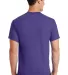 Port Company 5050 CottonPoly T Shirt PC55 in Purple back view