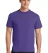 Port Company 5050 CottonPoly T Shirt PC55 in Purple front view