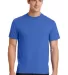 Port Company 5050 CottonPoly T Shirt PC55 in Royal blue front view