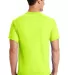 Port Company 5050 CottonPoly T Shirt PC55 in Safety green back view