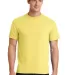 Port Company 5050 CottonPoly T Shirt PC55 in Yellow front view